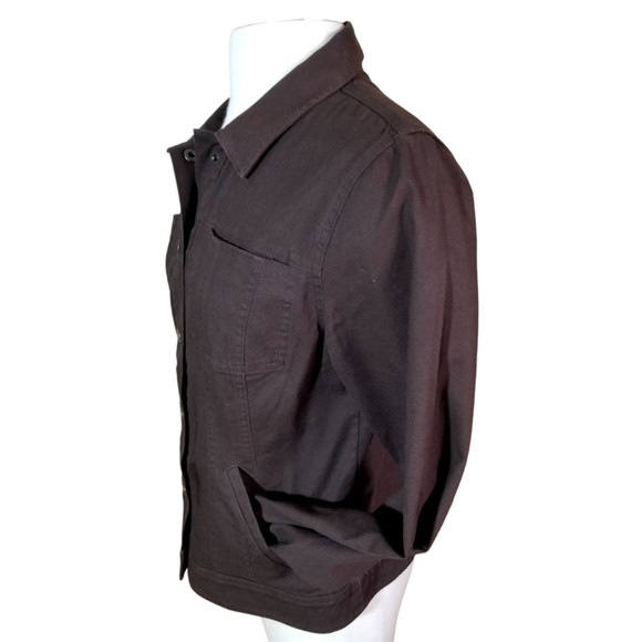 Christopher Banks Womens Roll Tab Long Sleeve Brown Button Up Jacket Sz Small - Picture 4 of 13